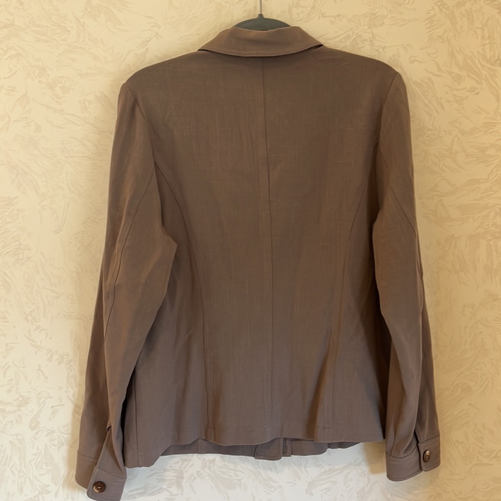 Appleseed's Light Brown Buttoned Jacket Size 14 - Picture 4 of 5